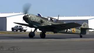 Messerschmitt Bf 109E3  Engine Runs [upl. by Camellia]