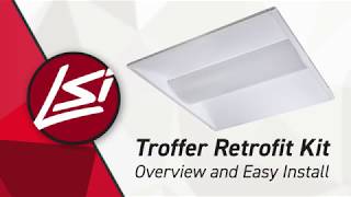 Troffer Retrofit Kit  Overview and Easy Install TRK [upl. by Ennovahs]