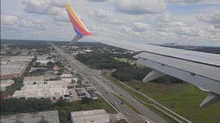 Southwest Airlines Boeing 737700 Landing  Tampa International Airport [upl. by Adnolor]