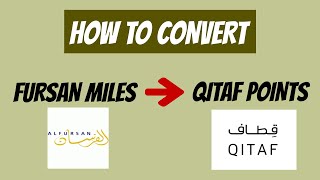 How to Convert Al Fursan Miles to Qitaf Points  A StepbyStep Guide [upl. by Adlar796]