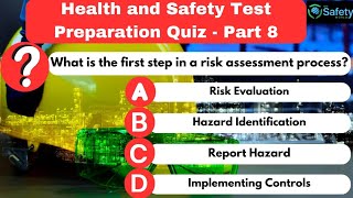 Health and Safety Test Preparation MCQs  Part 08 [upl. by Airamak661]