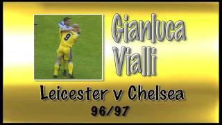 GIANLUCA VIALLI  Leicester v Chelsea 9697  Retro Goal [upl. by Alleunamme788]