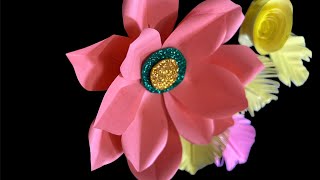 New and unique paper flower making 🌹beautiful paper craft 🌸😍 [upl. by Juana]