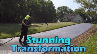 Professional Driveway Sealcoating  Stunning Transformation [upl. by Egbert]