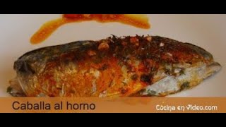 Pescado al Horno Caballa  Receta Fácil y Rica  Tonio Cocina [upl. by Sjoberg]