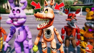 BRAND NEW FOXY ANIMATRONIC TWISTED FOXY GTA 5 Mods FNAF RedHatter [upl. by Xerxes174]