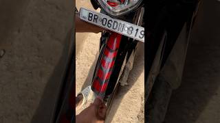 Bike mudguard sticker😱🥵 shorts shortvideo modified sticker [upl. by Nlyak]