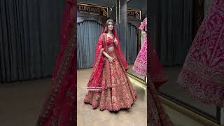 From Kundans bridal couture Chandni chowk Delhi best bridal lehenga collection ❤️wedding lehenga [upl. by Herr]