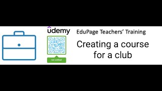 24 EduPage Teachers Training Creating a course for a club [upl. by O'Donovan]