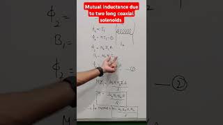 Mutual inductance of two long coaxial solenoids  Part 2  EMI class 12 chapter 6 [upl. by Thalia963]