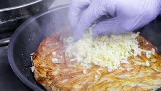 Super Cheesy and Crispy Potato Pancake [upl. by Anirtek]