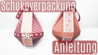 Adventskalender Idee ✿ Schokoladenverpackung ✿ Weihnachten ✿ Anleitung ✿ Verpackung basteln [upl. by Olgnaed517]