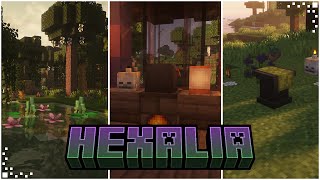 Hexalia Minecraft Mod Showcase  Magical Plants Crops amp Rituals  Fabric 1201 [upl. by Stephi]