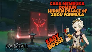 Cara Membuka Domain Hidden Palace Of Zhou Formula  Genshin Impact [upl. by Shaun]