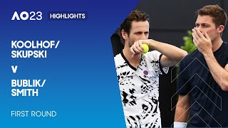 KoolhofSkupski v BublikSmith Highlights  Australian Open 2023 First Round [upl. by Atalee]