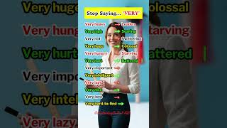 Stop Saying Very 12 Powerful Words to Make Your English Stand Out englishgrammar love shorts [upl. by Leanna686]