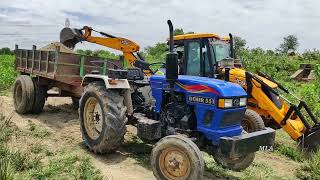 Eicher 551Range power plus tractor with loaded trolley pulling  John Deere tractor power  CFV [upl. by Evot]