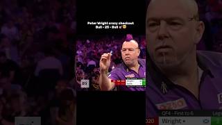 Peter Wright insane checkout 😳  Subscribe for darts daily darts peterwright [upl. by Adanama]