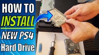 How to install NEW PS4 Hard Drive 500GB to 2 TB Upgrade Tutorial 2019 [upl. by Brooking]