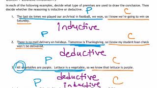 Inductive amp Deductive Reasoning Conjectures Counterexamples [upl. by Eilagam]