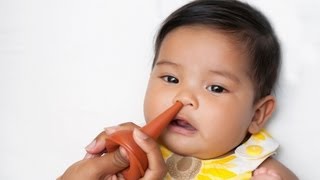 How to Use an Aspirator to Remove Mucus  Infant Care [upl. by Intirb]