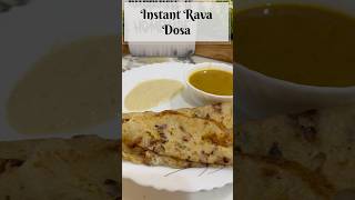 Instant Rava Dosa recipe😋✨youtubeshorts recipe ravadosa dosa shorts trending cooking yummy [upl. by Calmas229]