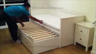 IKEA Hemnes Day Trundle Bed with 3 Drawers White [upl. by Timmy]