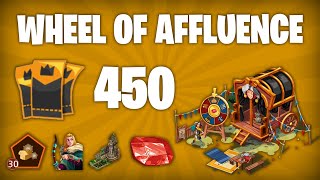 WHEEL OF AFFLUENCE  Spinning 450 tickets no commentary [upl. by Audry]