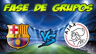 BARCELONA VS AJAX I UEFA CHAMPIONS LEAGUE PES 2015  FASE DE GRUPOS [upl. by Nnaira]