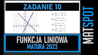 Funkcja liniowa  własności  zadanie maturalne [upl. by Roze941]