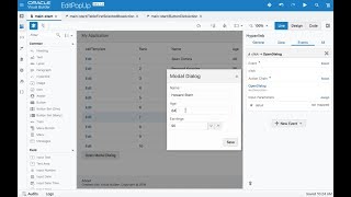 Edit Record in a Popup from a table in Visual Builder Cloud Service [upl. by Warton232]