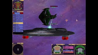 Kissinger Class vs Romulan Warbird Mk II  KM  Star Trek Bridge Commander [upl. by Gerik]