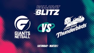 Ballarat Blitz  GIANTS v Thunderbirds [upl. by Kcaj]