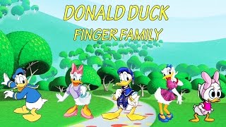 Donald Duck Finger Family  Cartoon Nursery Rhymes amp Songs For Children [upl. by Nerej]