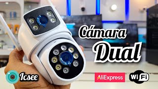 La mejor CÁMARA DUAL 8mp 4k Doble Lente Icsee Besder a9q [upl. by Urson]