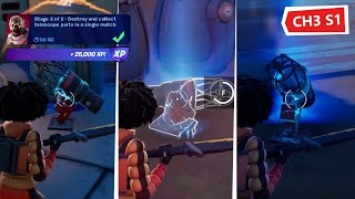 Destroy and collect telescope parts in a single match in Fortnite [upl. by Gainor]