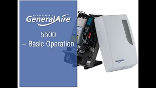 GeneralAire® Model 5500 Steam Humidifier  Basic Operation [upl. by Ileek]