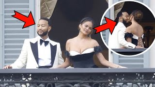 quotChrissy Teigen amp John Legends Stunning Lake Como Vow Renewal  10th Anniversary Extravaganzaquot [upl. by Bish580]