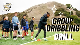 GROUP DRIBBLING SOCCER DRILL [upl. by Stig]