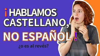 🇪🇸 Diferencia entre español y castellano  ✅ ¿Qué es más correcto❌ [upl. by Anuaek731]