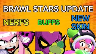 Brawl News Exciting Buffs and Nerfs  Skin Previews [upl. by Esiuole]