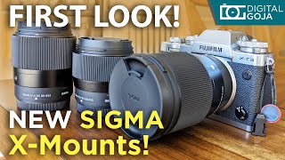 NEW FUJI X Mount Lenses by Sigma  Sigma X Mount Lenses 16mm 30mm 56mm [upl. by Neenaj515]