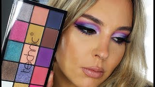 TECHNIC COSMETICS  Vacay Pressed Pigment Palette Purple Eyeshadow Tutorial [upl. by Eened]