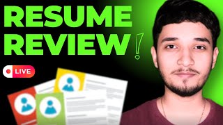 LIVE RESUME REVIEW  RESUME TIPS FOR FRESHERS 🚀 [upl. by Naltiac]