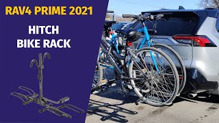 Hitch Bike Rack with OEM Hitch  2021 Toyota RAV4 Prime XSE [upl. by Janaya]