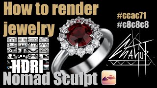 Jewelry Rendering in Nomad Sculpt Tips and Tricks [upl. by Rufus681]