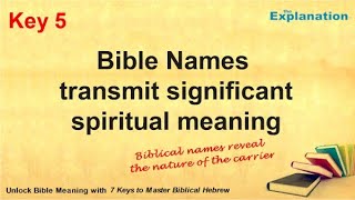 Names in the Bible have Amazing Meaning [upl. by Ah]