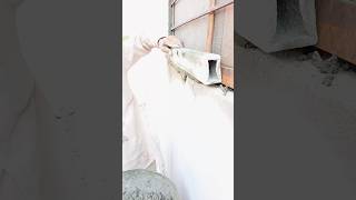 cement corner plaster shortvideo construction cementwork plaster [upl. by Alyakam]