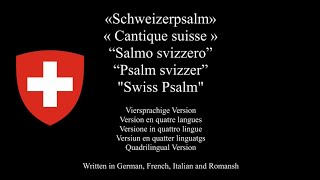 National Anthem of Switzerland quotSwiss Psalmquot  Quadrilingual Version  Hajimé Sasaki [upl. by Jesh]