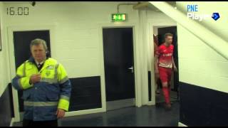 Tunnel Cam Preston North End v Leyton Orient 15th February 2014 [upl. by Enayr541]